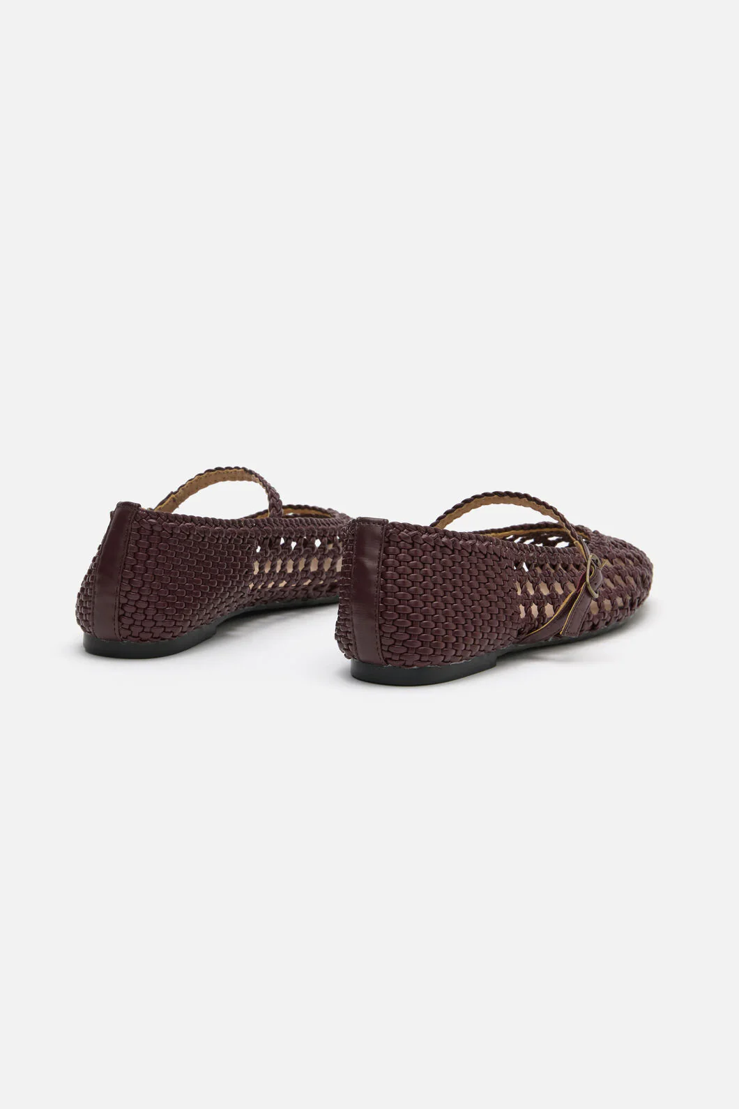 Plum Weave Flat Shoe - Image 4