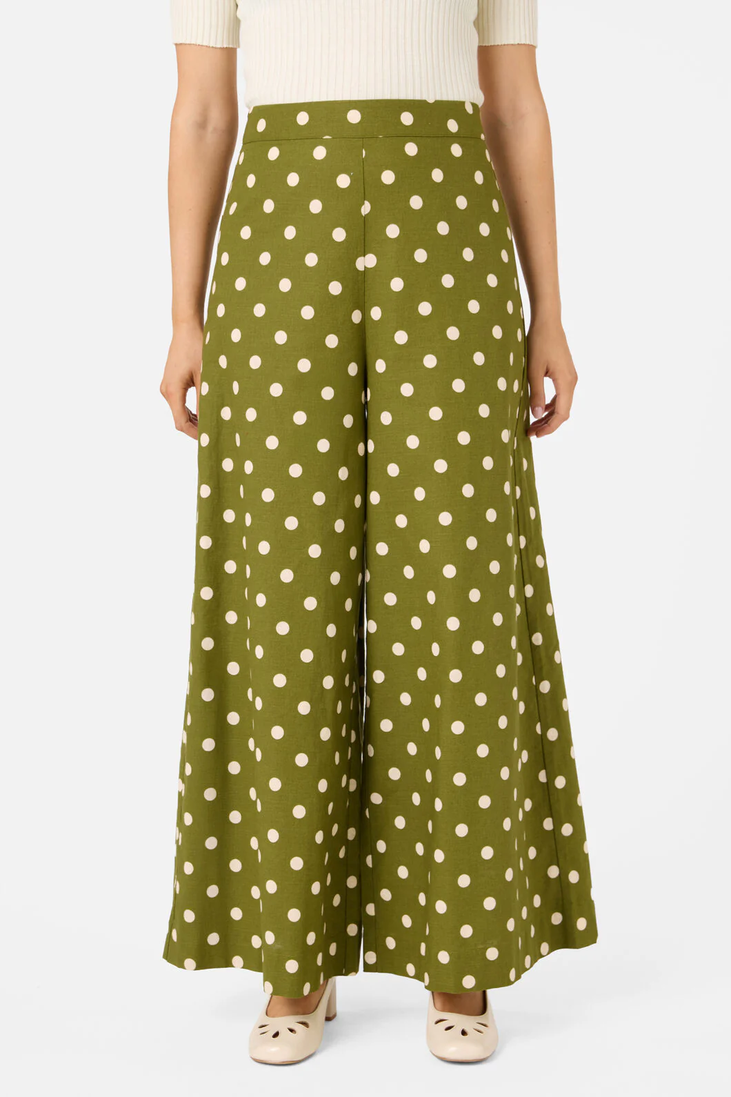 Polka Dot Wide Leg Pant - Image 3