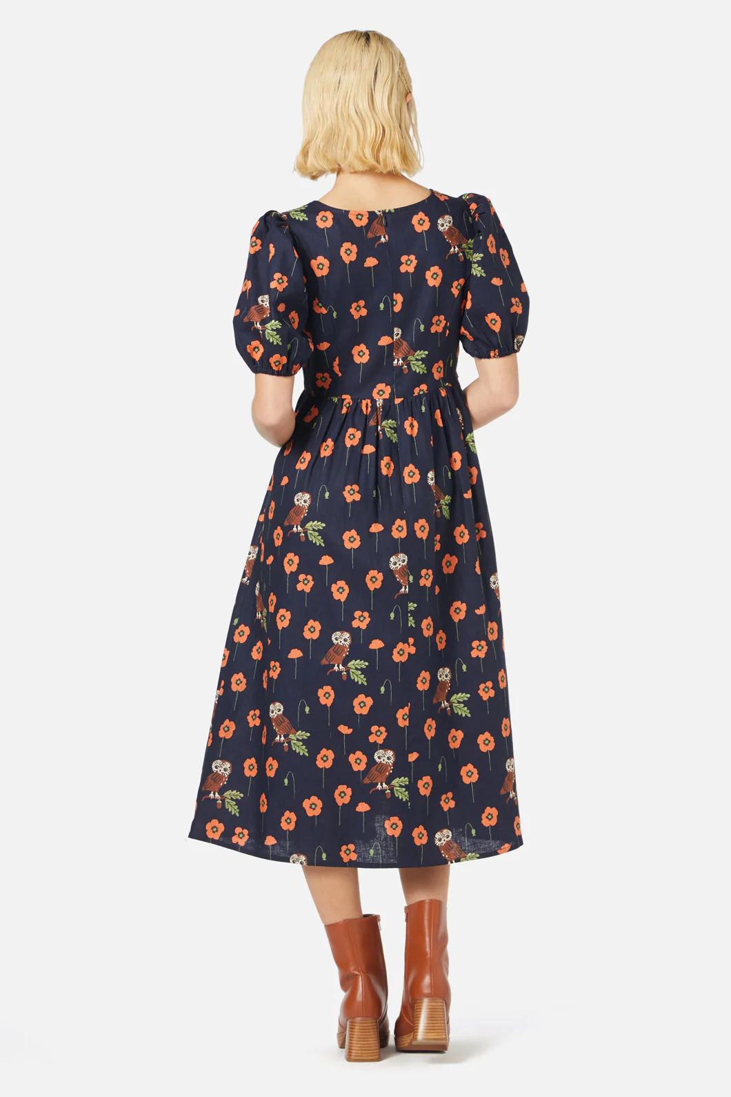 Poppy Owl Midi Dress - Image 4