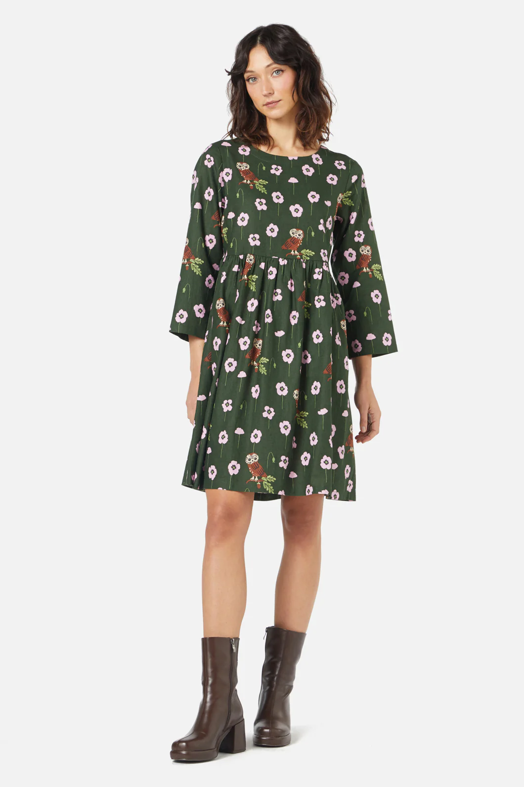 Poppy Owl Mini Dress - Image 2
