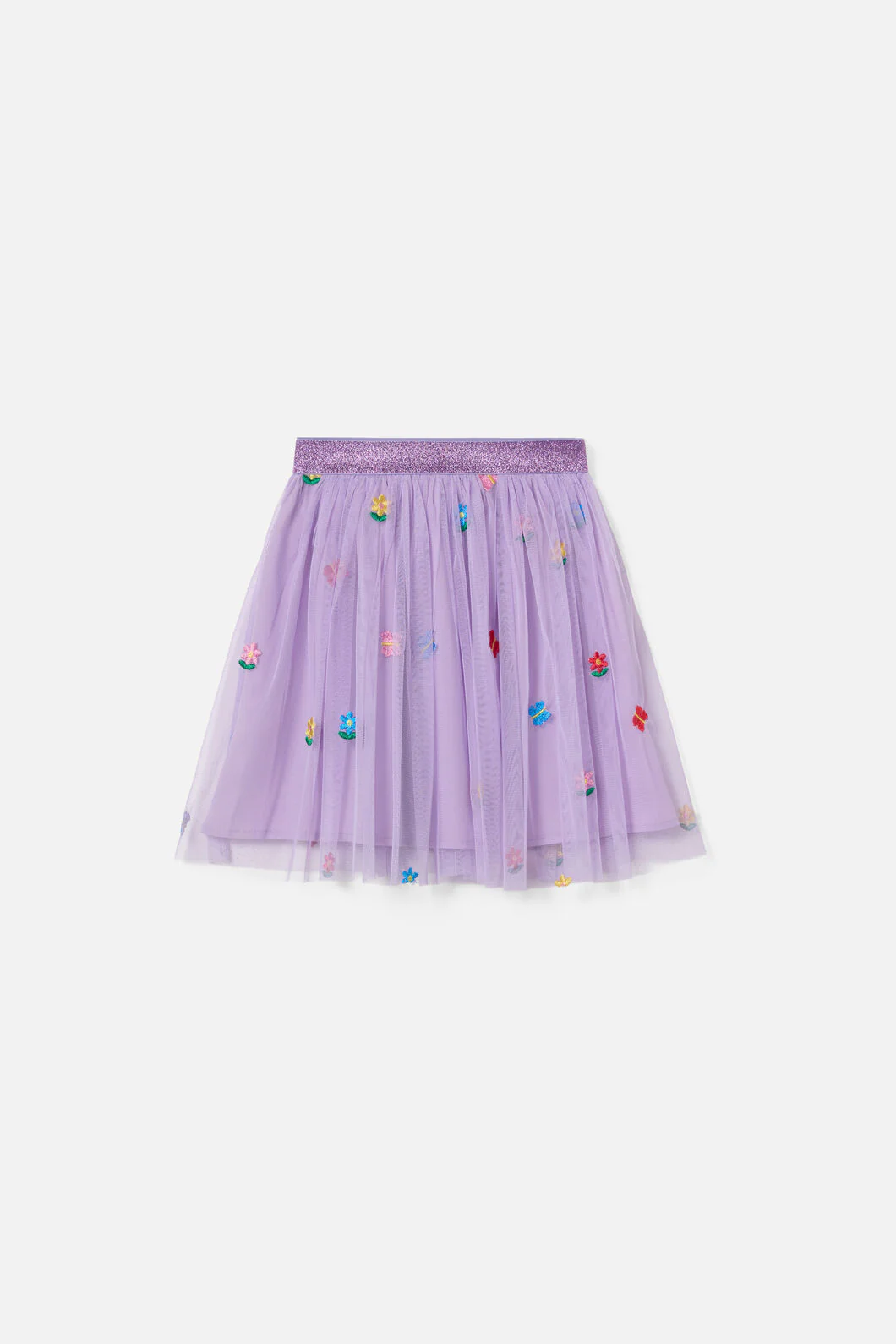 Pretty Emb Kids Mesh Skirt - Image 4