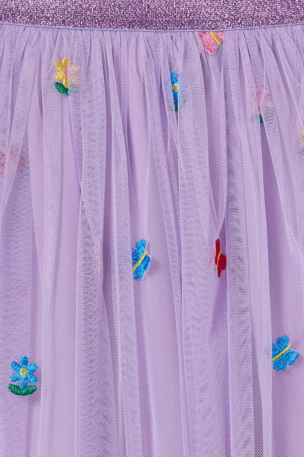Pretty Emb Kids Mesh Skirt - Image 5