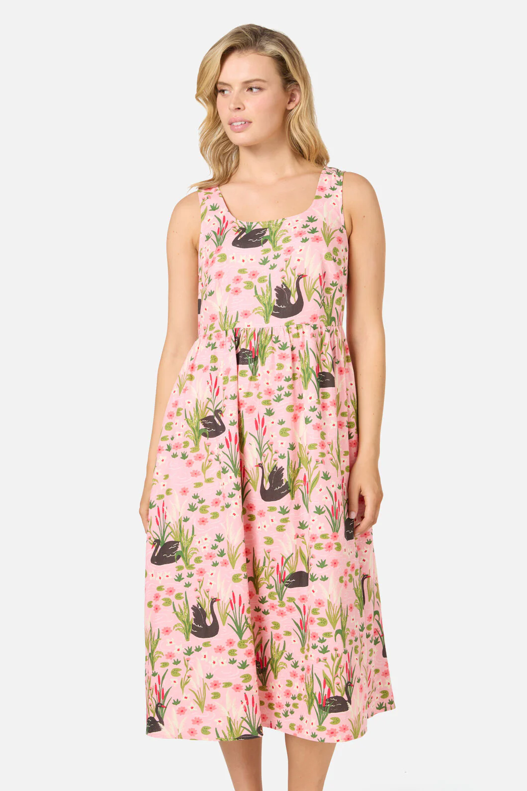 Pretty Swan Midi Dress - Image 5