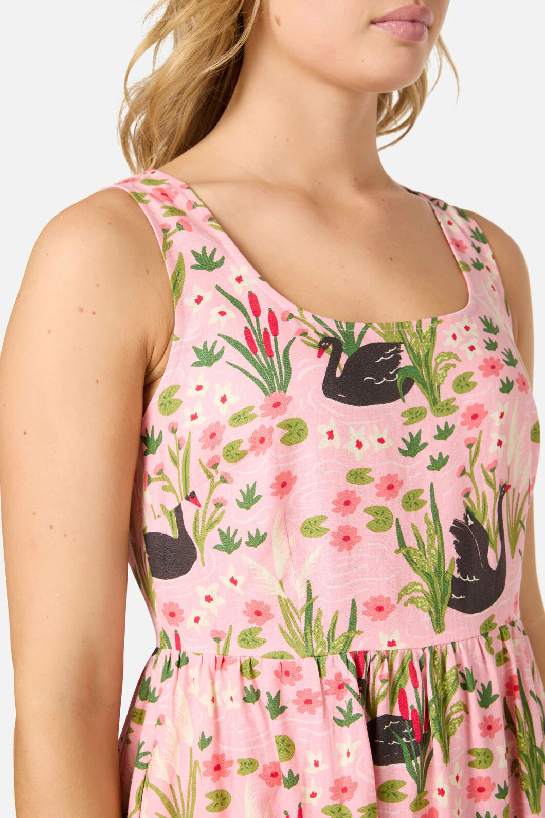 Pretty Swan Midi Dress - Image 8