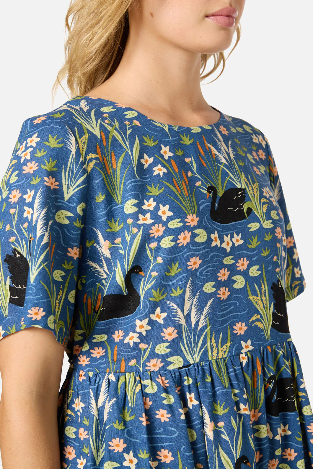 Pretty Swan Smock Dress - Image 5