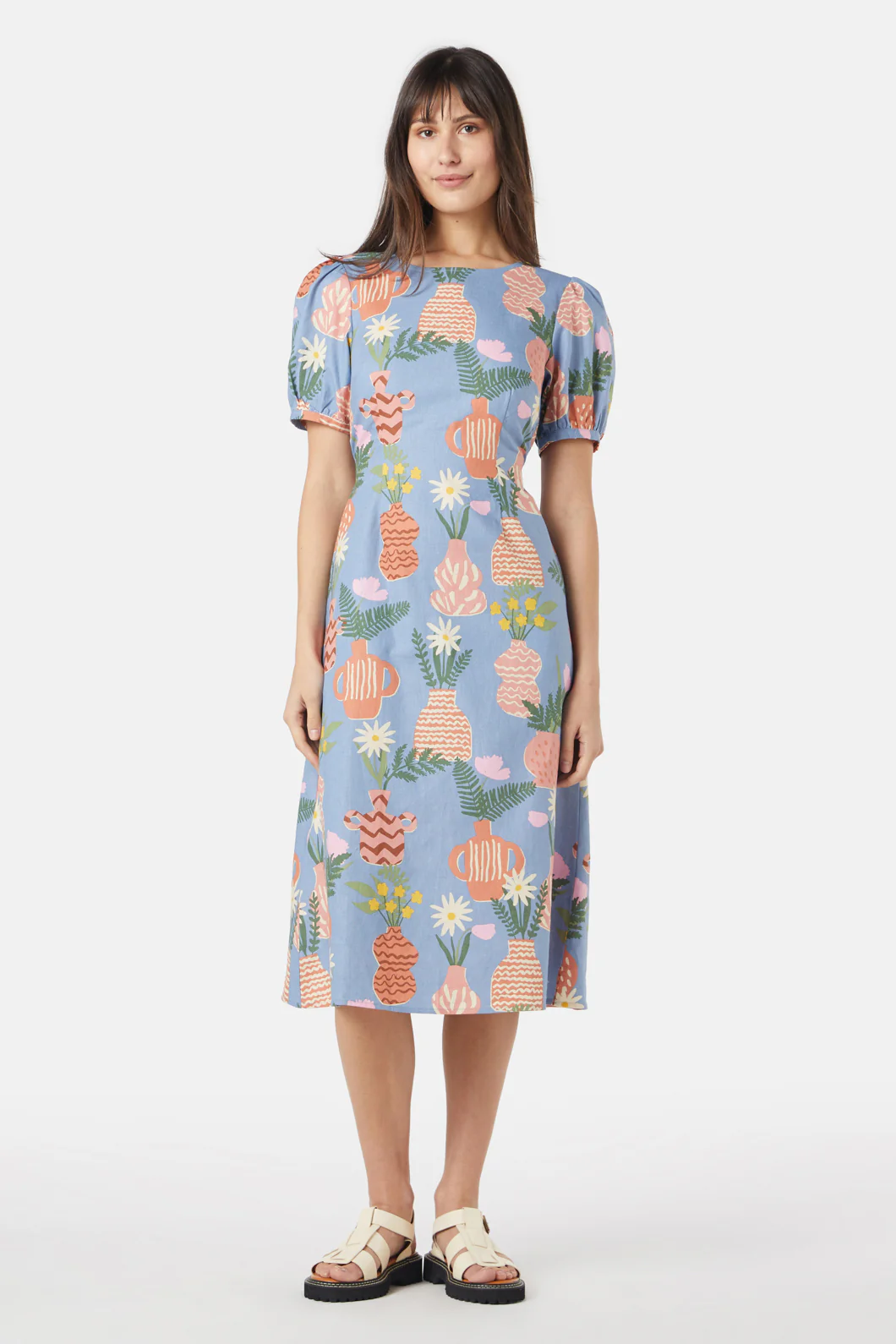 Pretty Vases Midi Dress - Image 2
