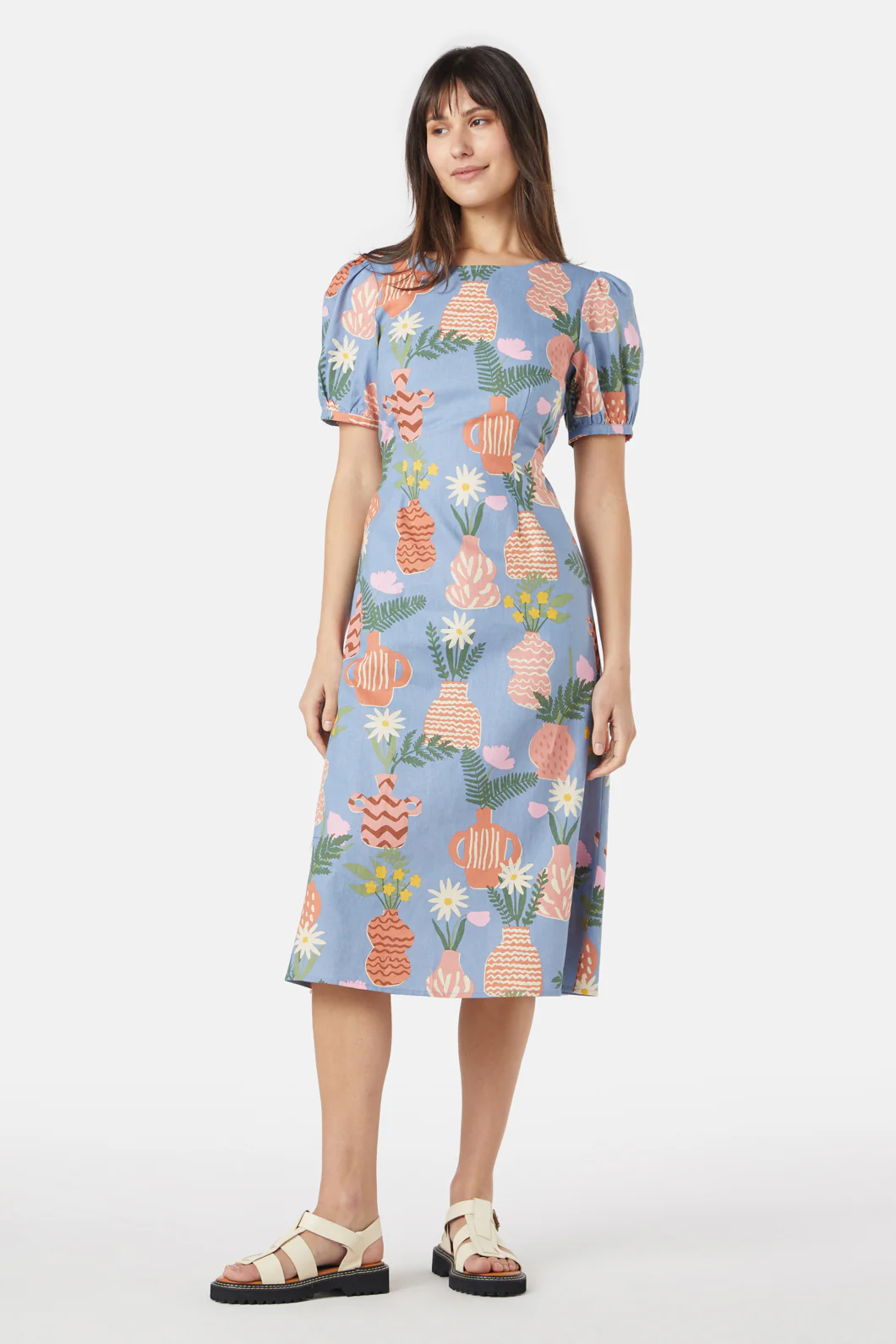 Pretty Vases Midi Dress - Image 4