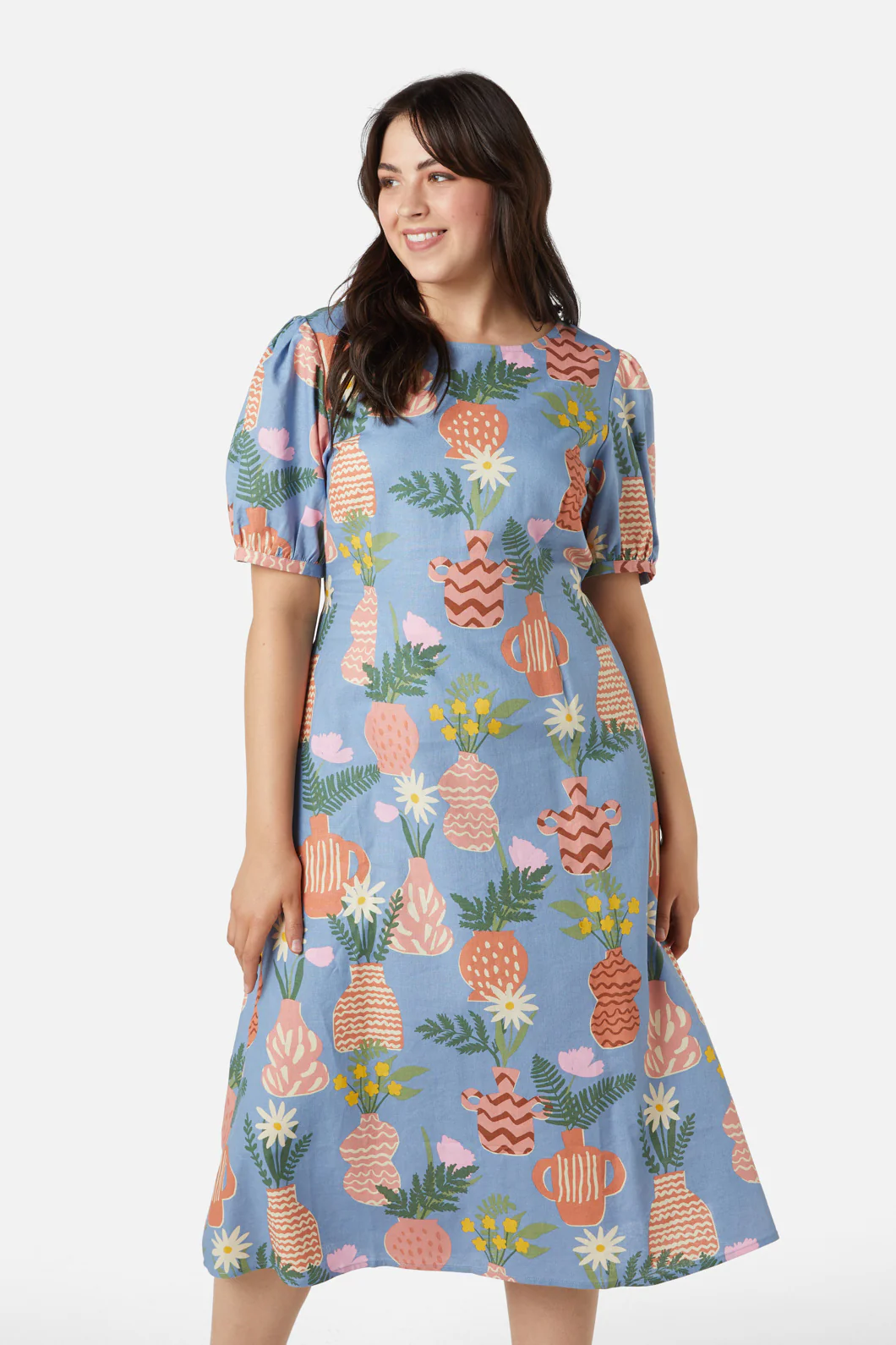 Pretty Vases Midi Dress - Image 9