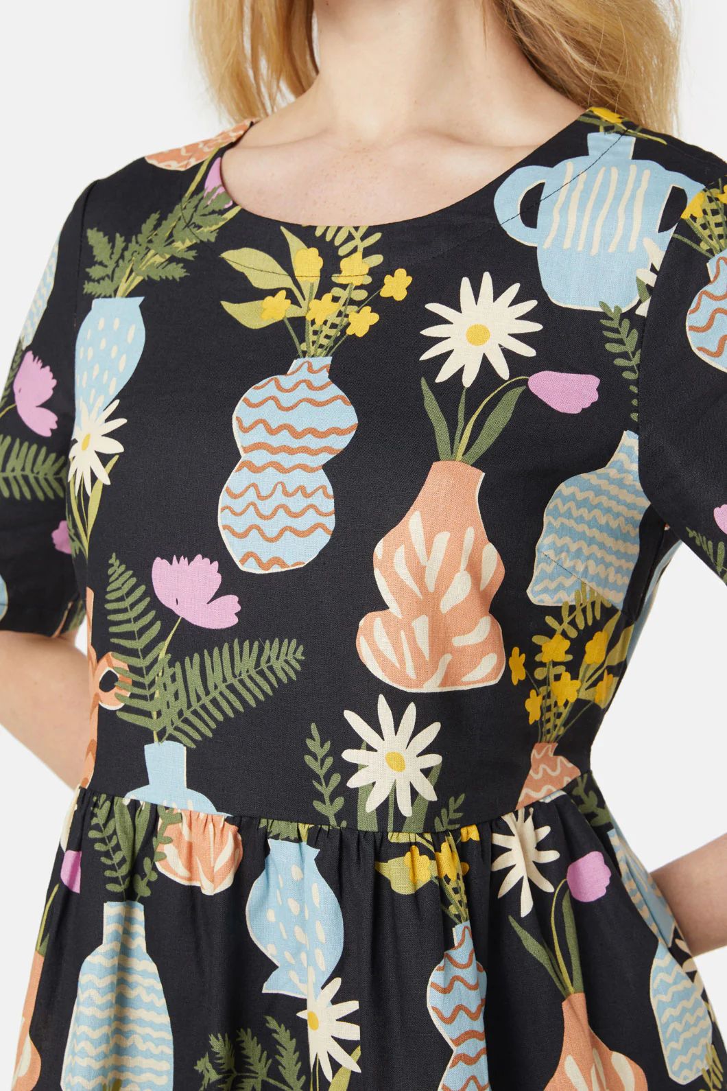 Pretty Vases Smock Dress - Image 5