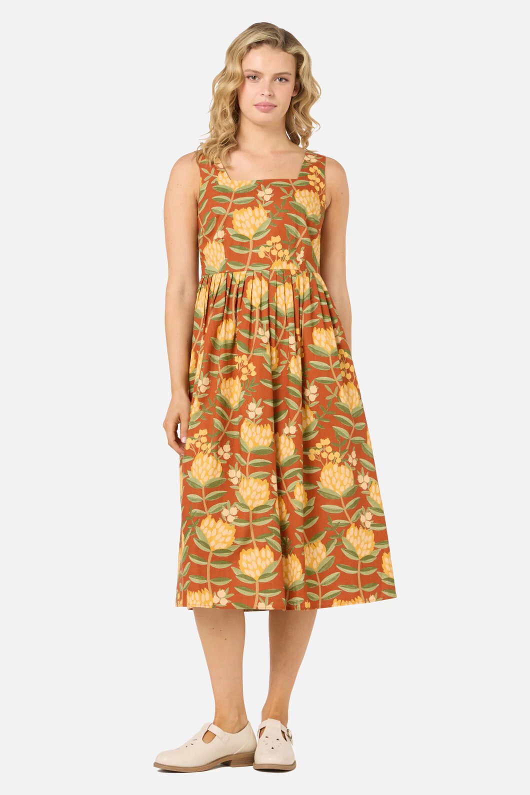 Protea Flower Midi Dress - Image 2