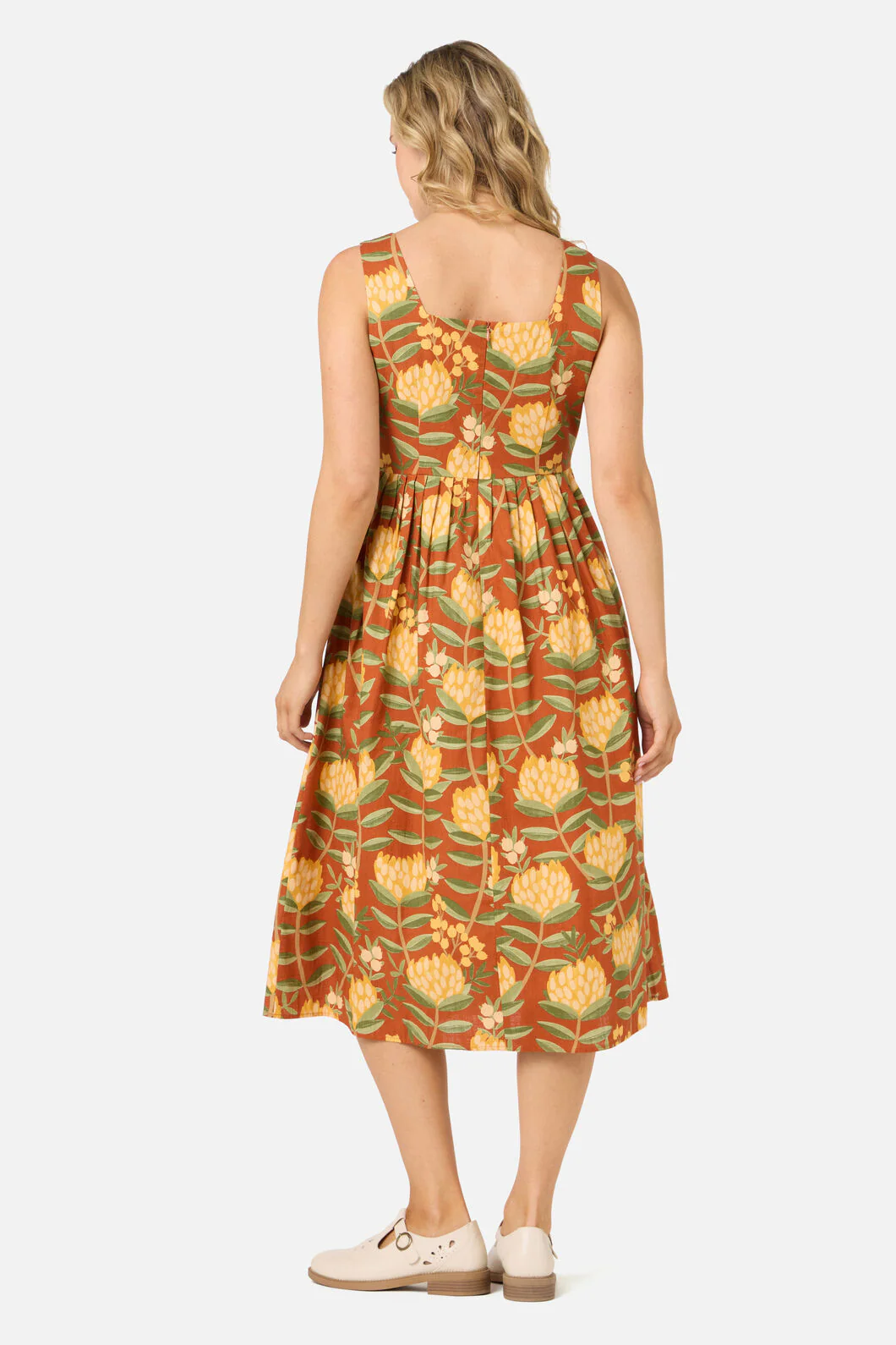 Protea Flower Midi Dress - Image 6