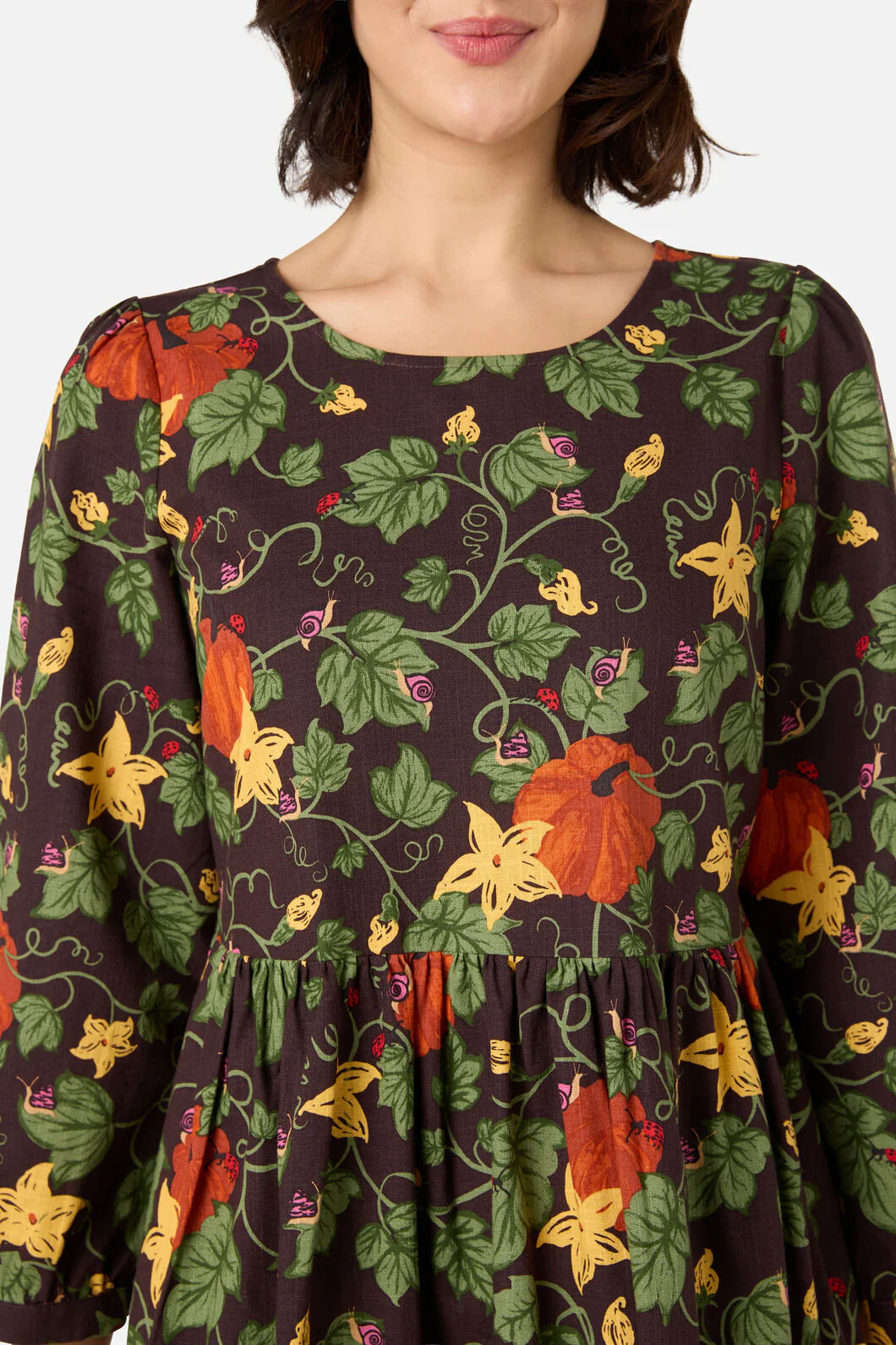 Pumpkin Long Sleeve Dress - Image 5