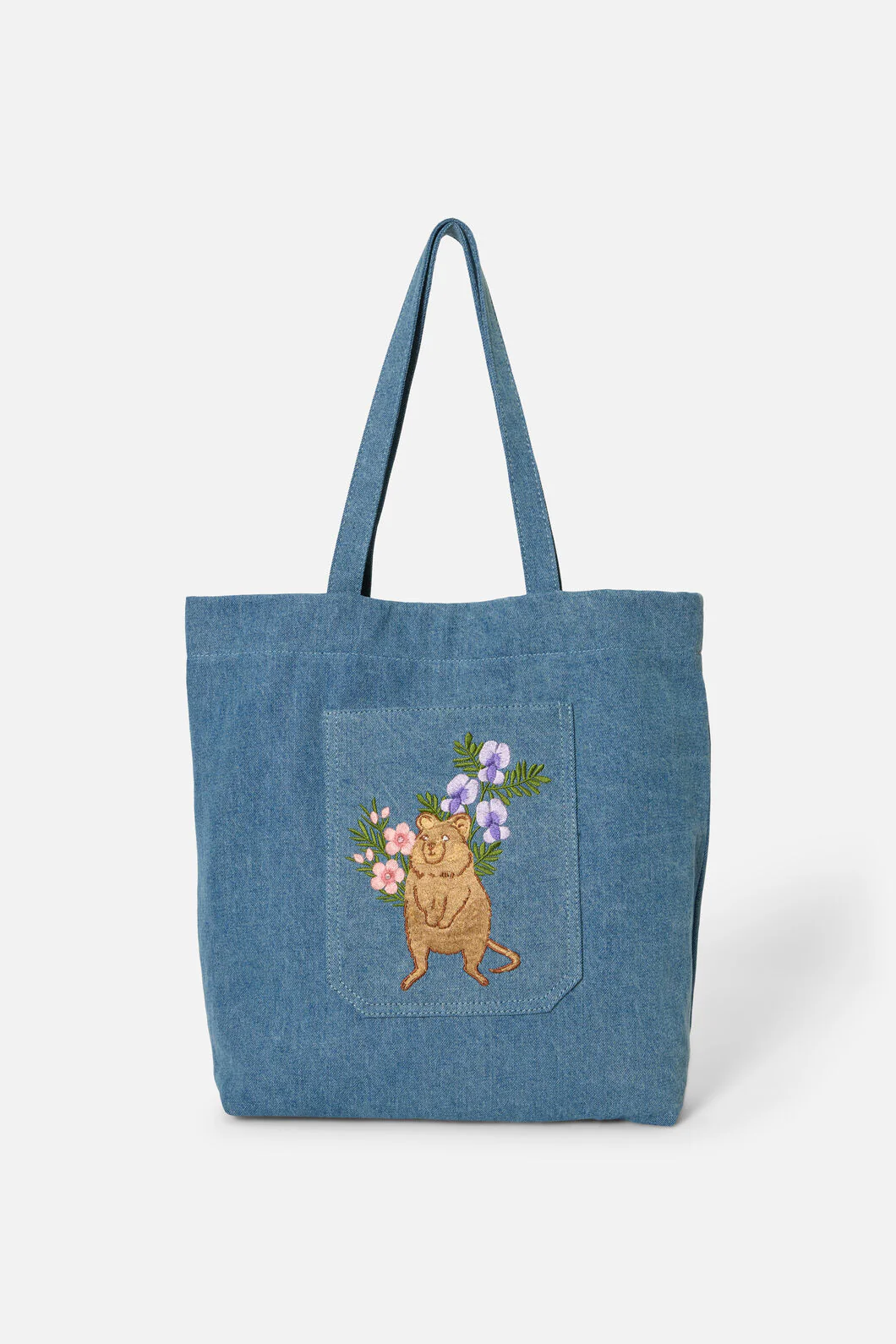 Quokka Denim Tote - Image 4