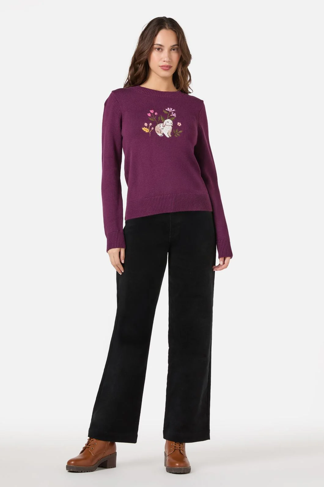 Rabbit Embroidered Jumper