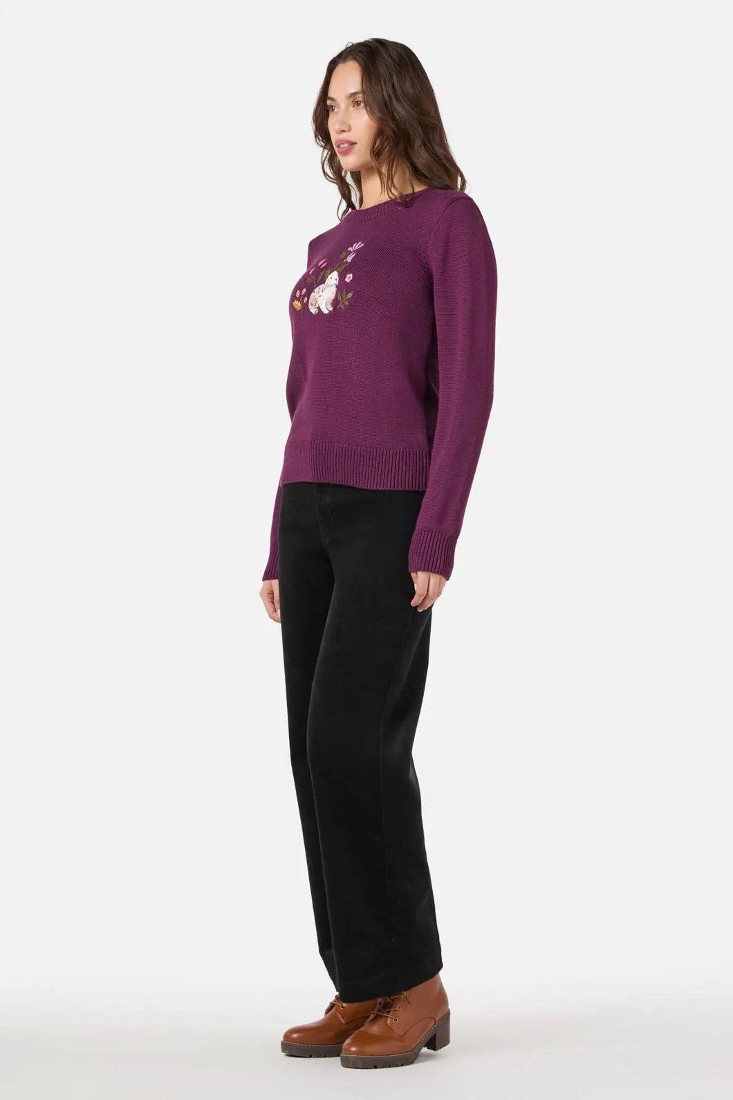 Rabbit Embroidered Jumper - Image 3