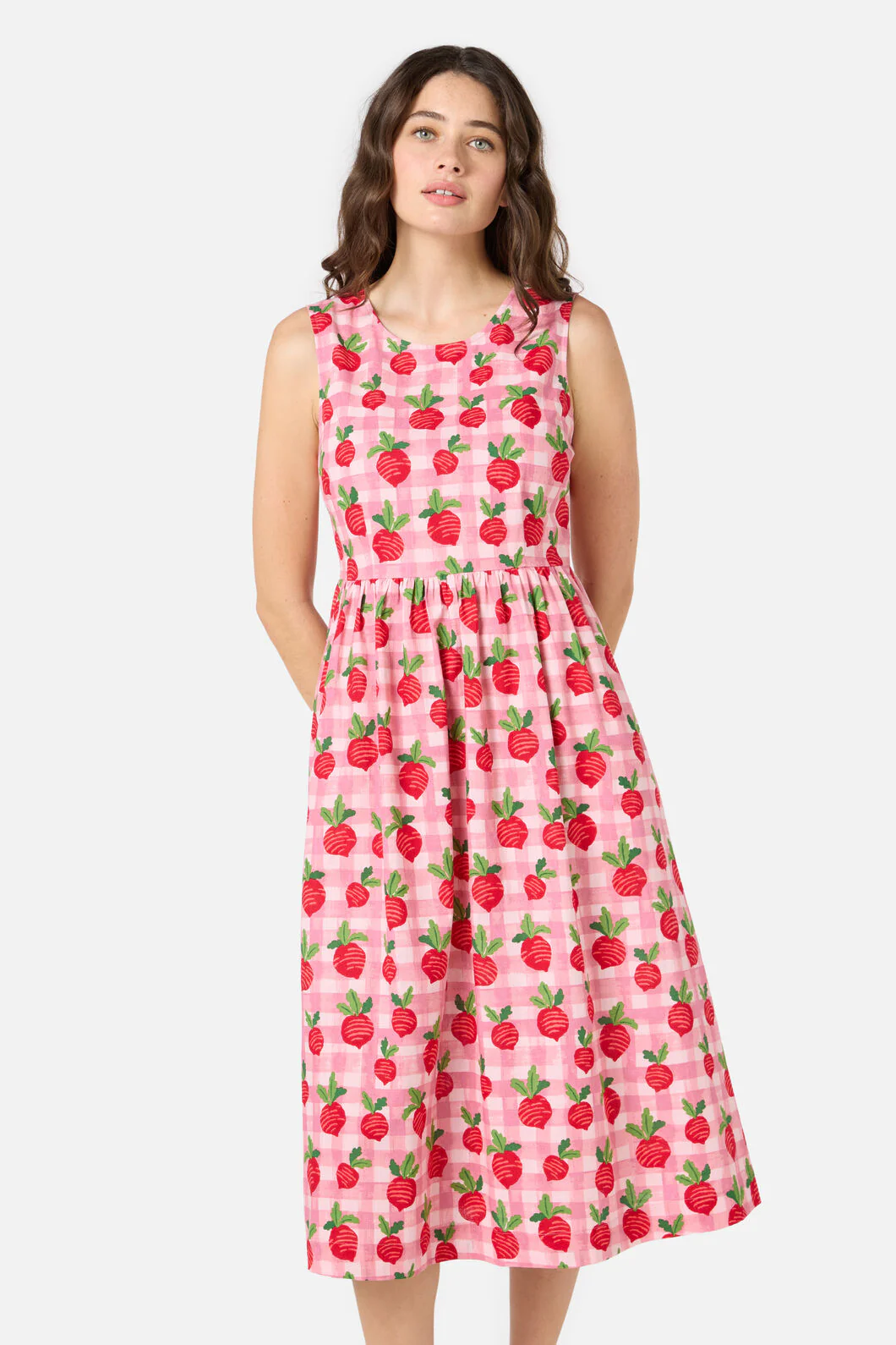 Radish Picnic Midi Dress - Image 4