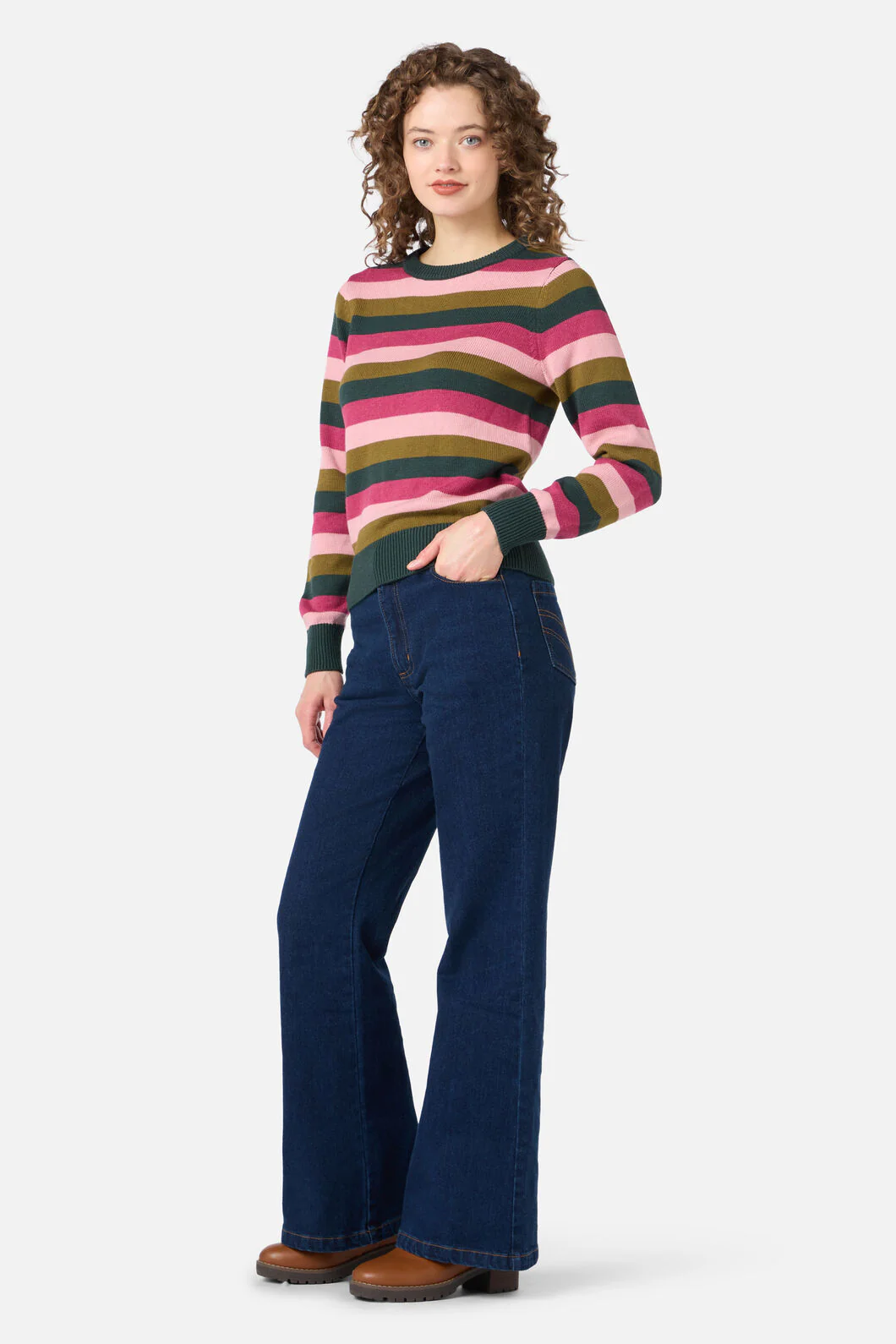 Raphaelle Stripe Knit Jumper - Image 6