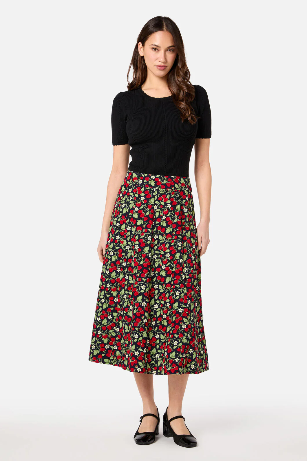 Raspberry Midi Skirt - Image 3