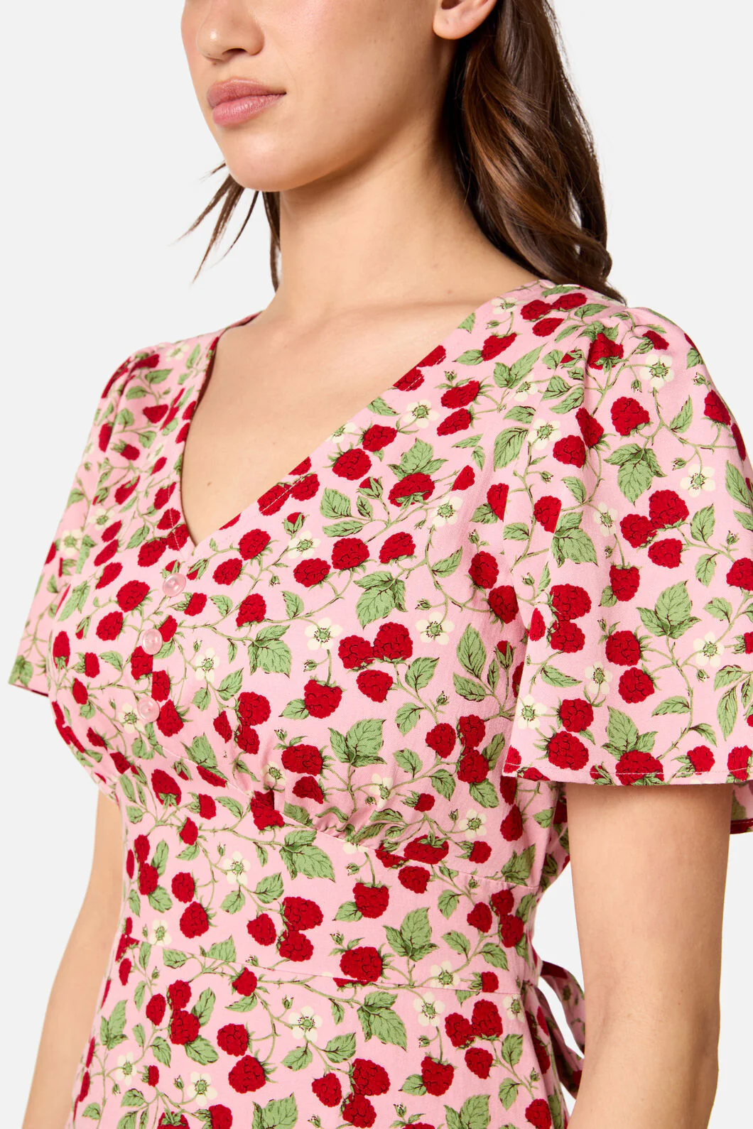 Raspberry Mini Dress - Image 8