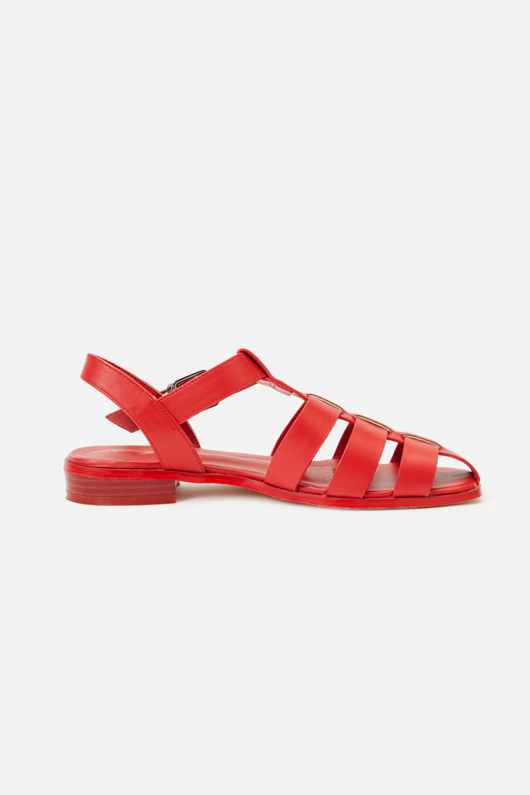 Red Closed Toe Sandals - Image 3