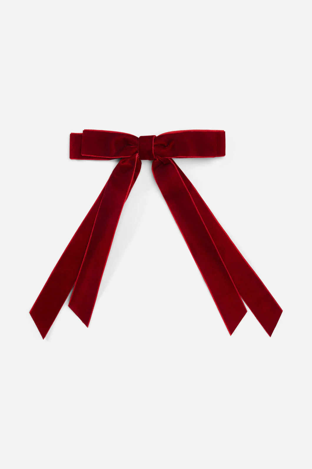 Red Velvet Slide Hair Clip - Image 2