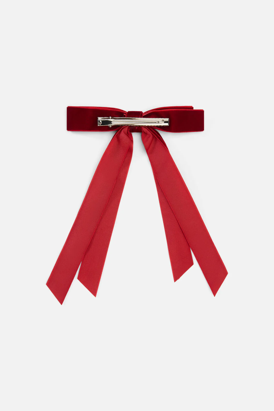 Red Velvet Slide Hair Clip - Image 3