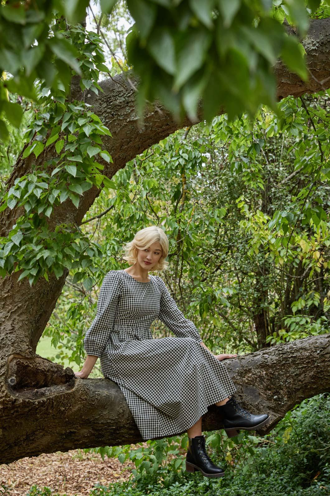 Renae Check Midi Dress - Image 2