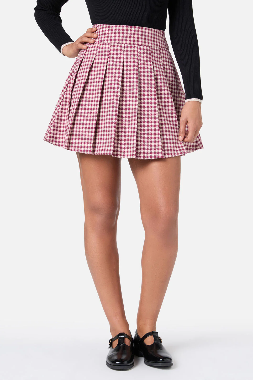 Renae Check Mini Skirt - Image 2