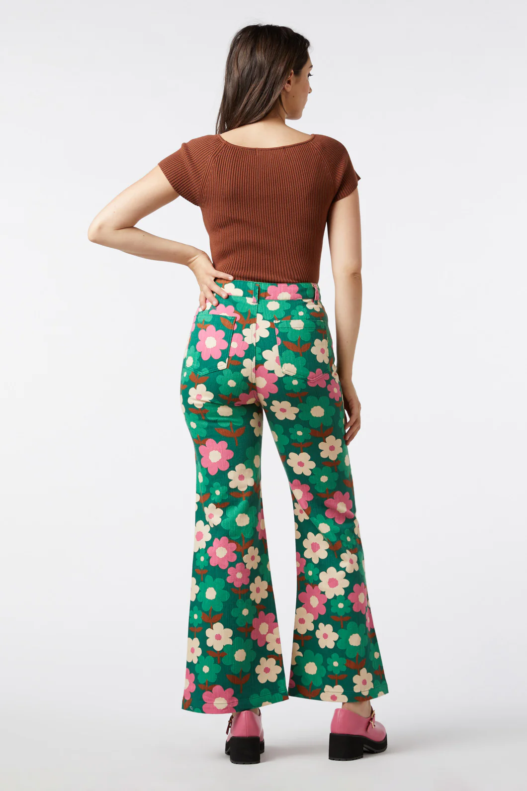 Renee Floral Flare Jean - Image 4