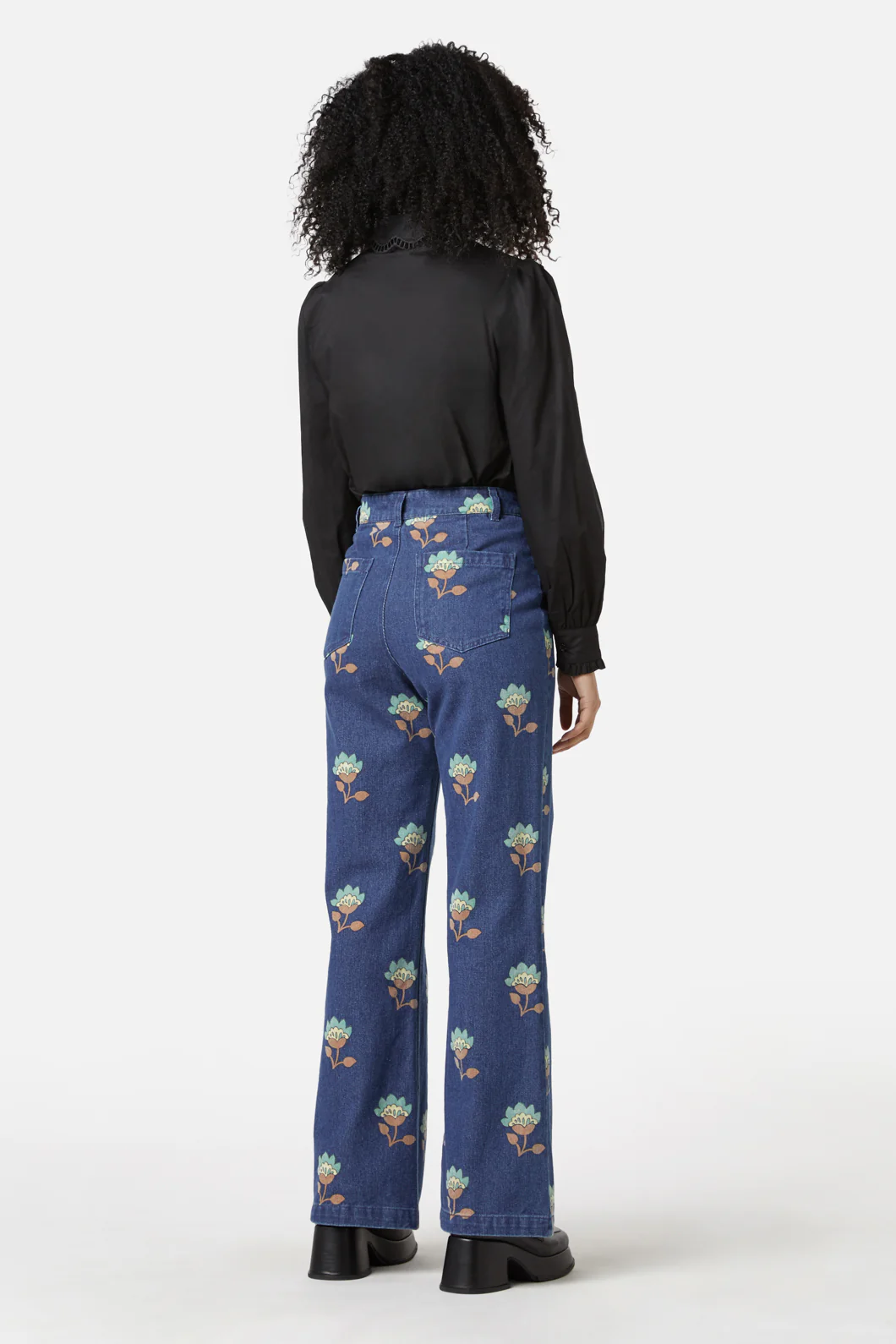 Retro Flora Flare Jean - Image 4