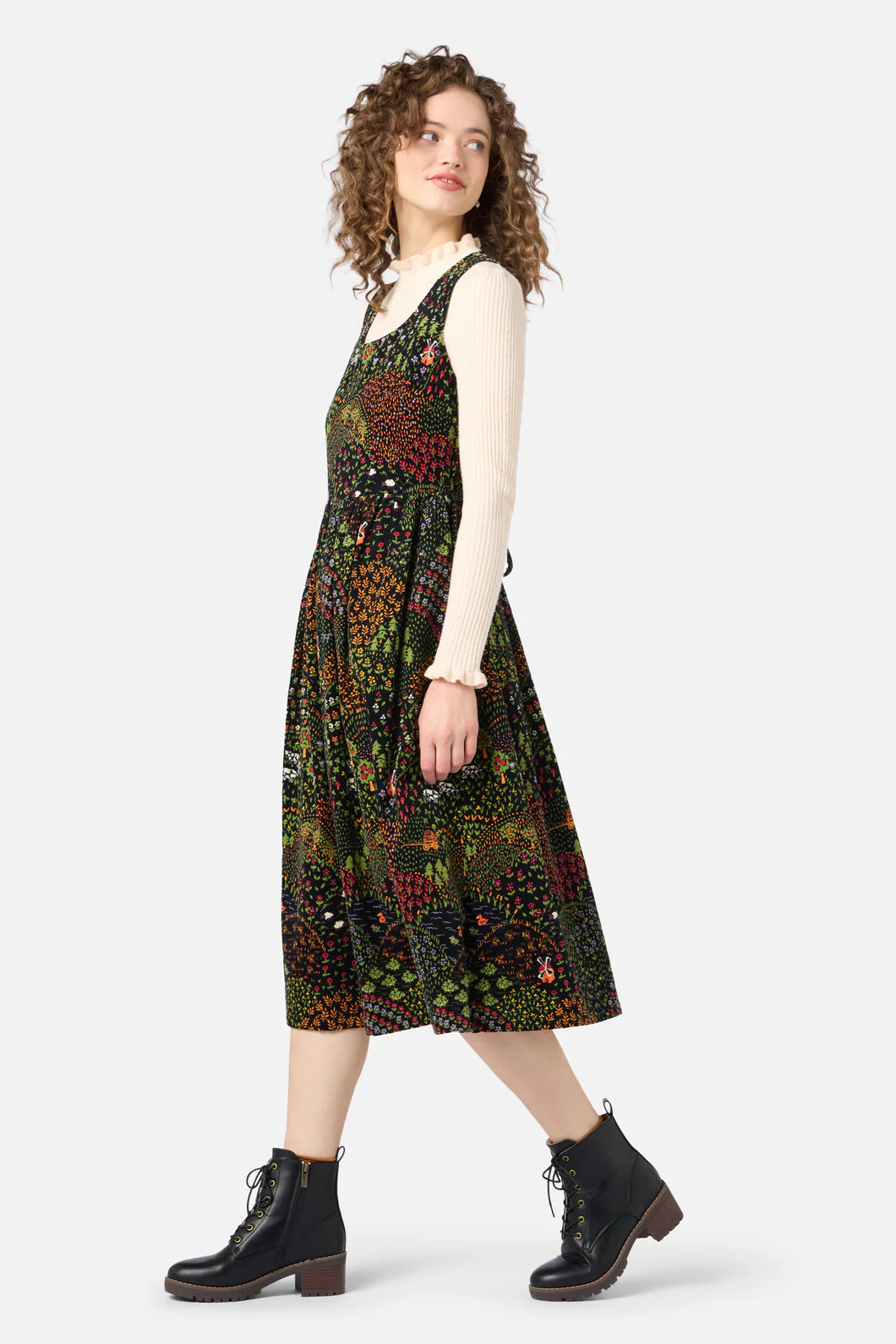Rolling Hills Cord Midi Dress