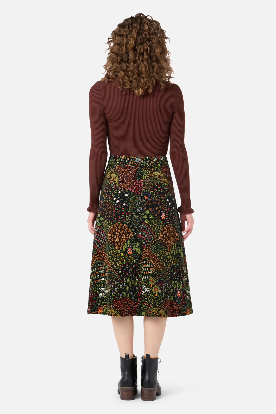 Rolling Hills Cord Midi Skirt - Image 3
