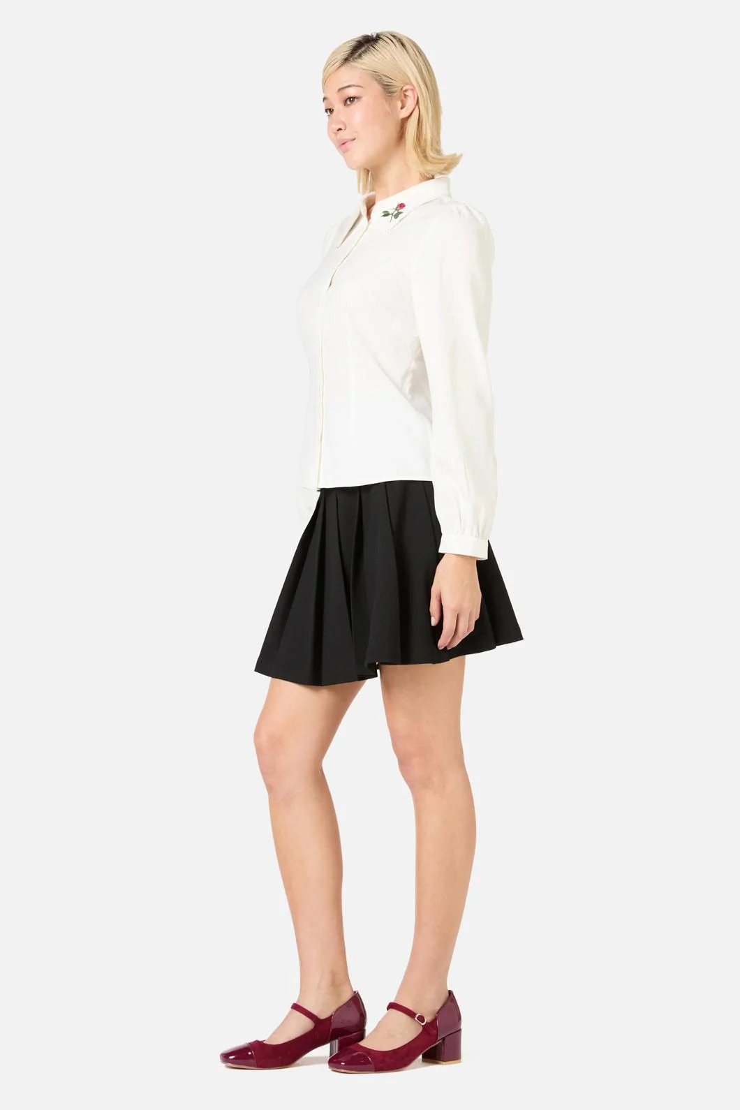 Rose Bud Embroidered Blouse - Image 3