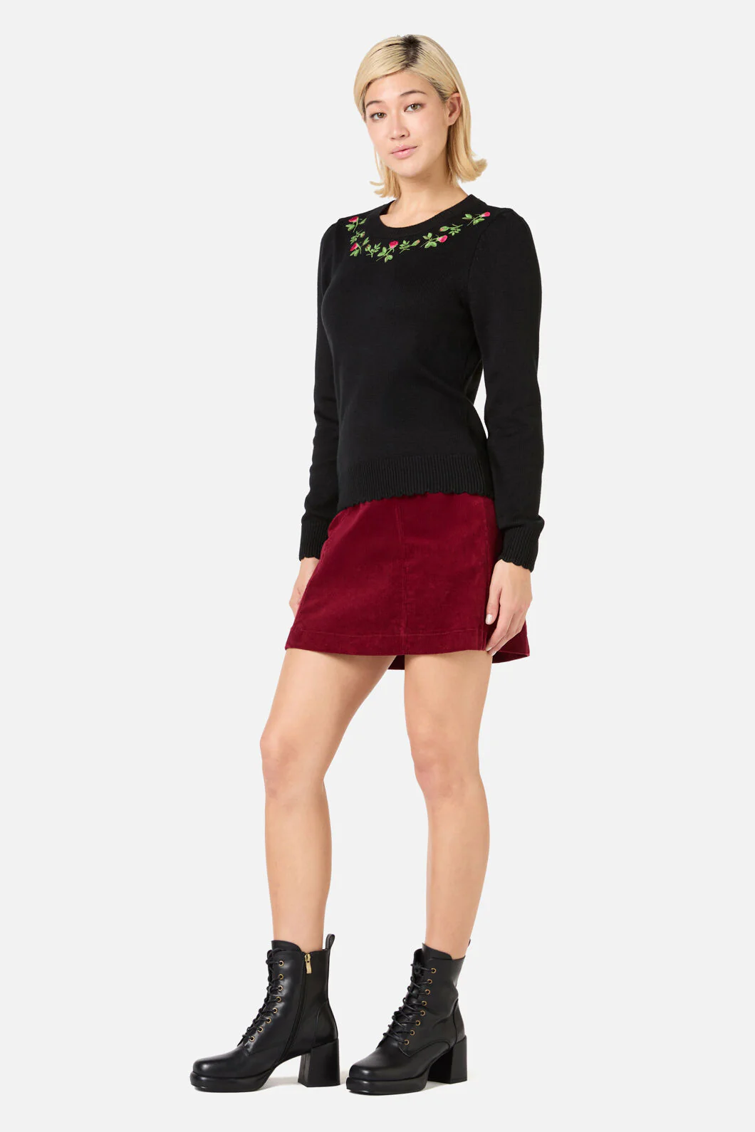 Rose Bud Embroidered Jumper - Image 3