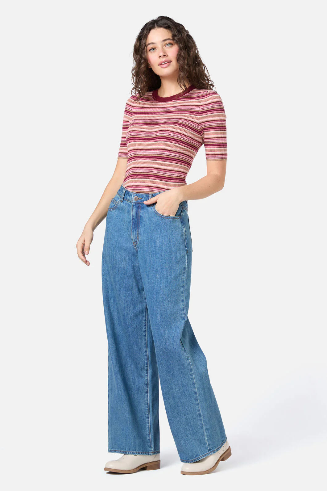 Sadie Stripe Knit Top - Image 7