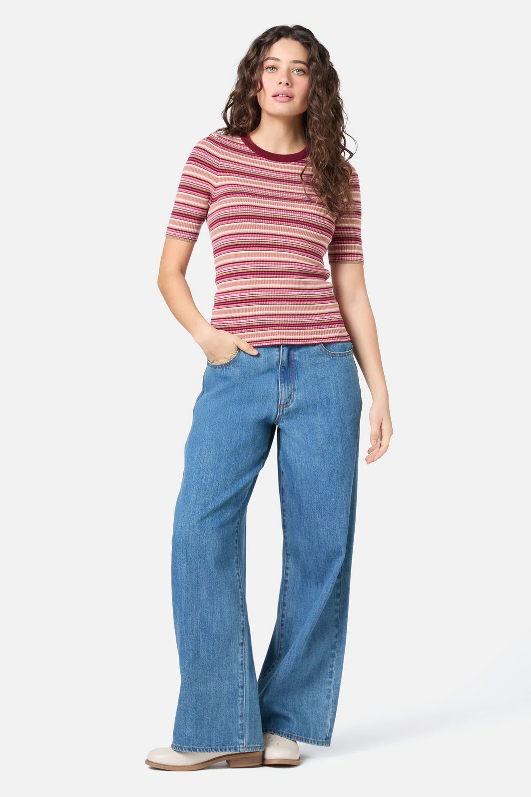 Sadie Stripe Knit Top - Image 9