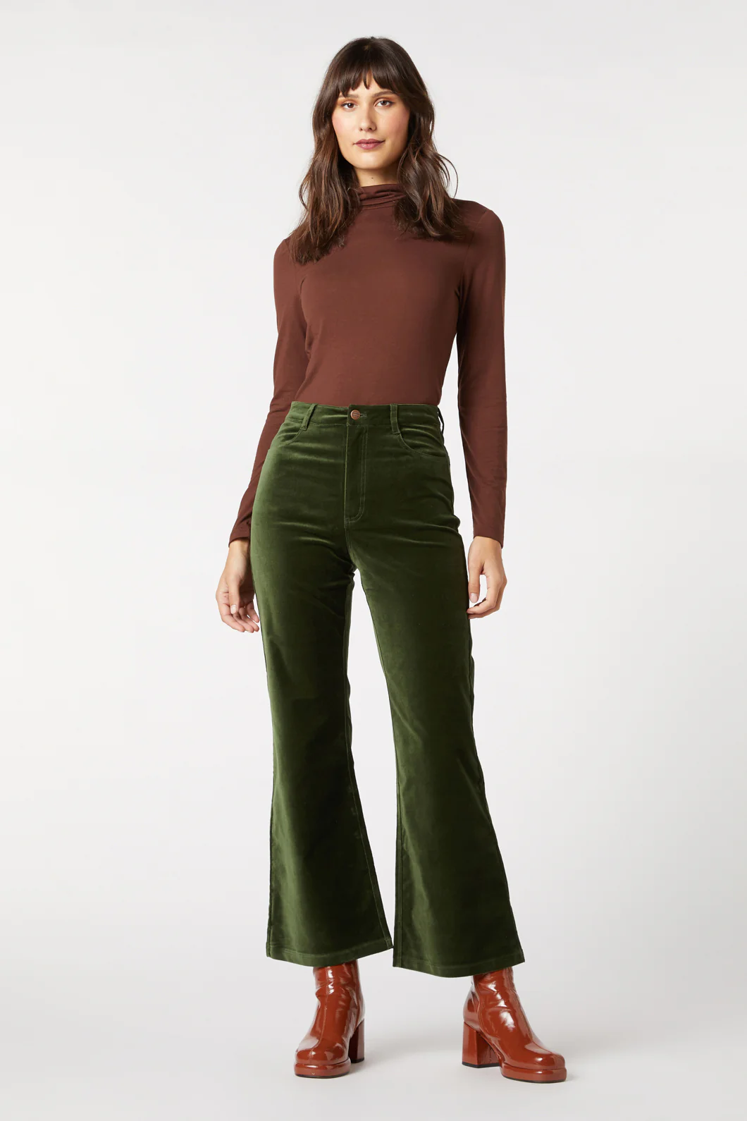 Sadie Velvet Flare Jean - Image 5
