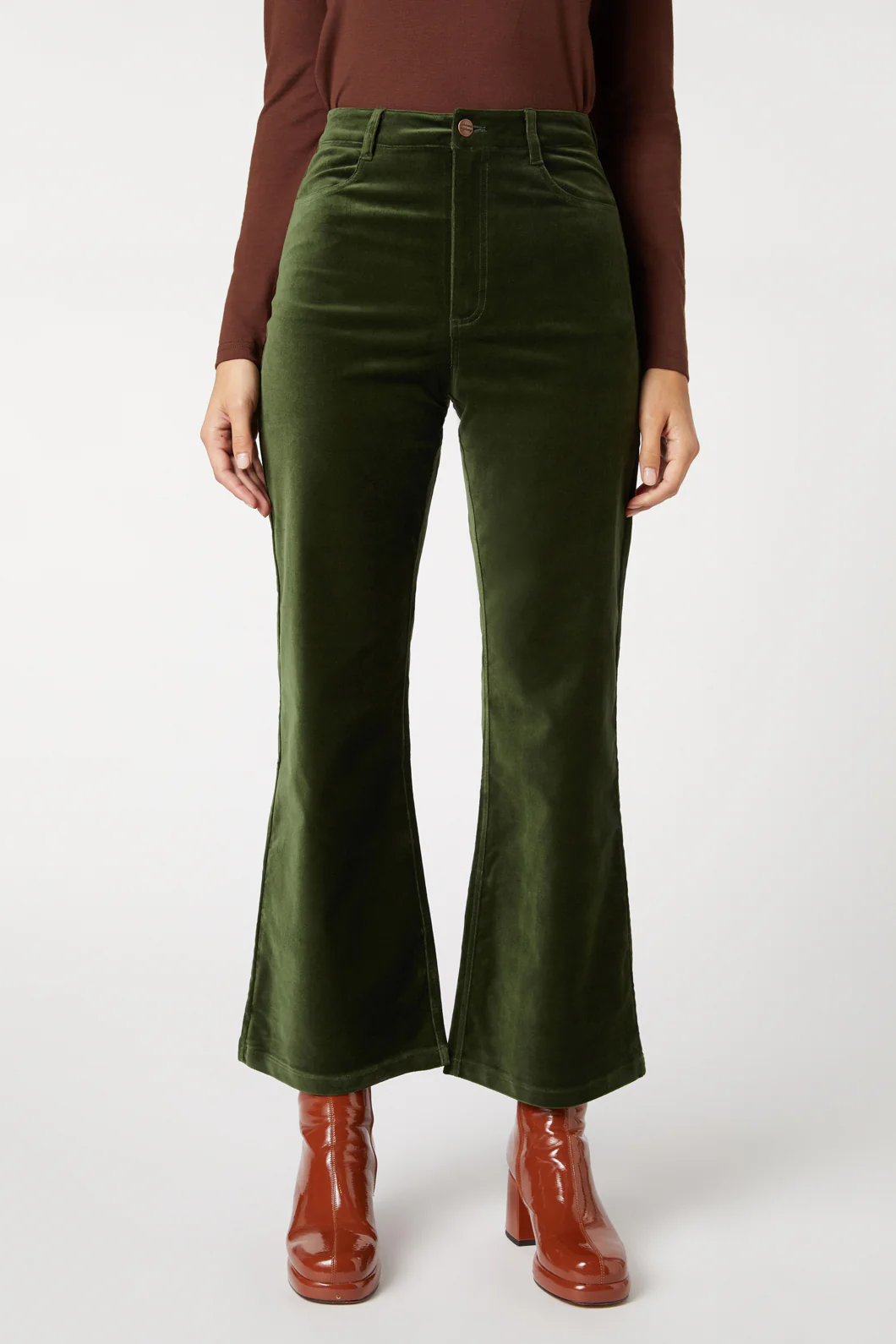 Sadie Velvet Flare Jean - Image 7