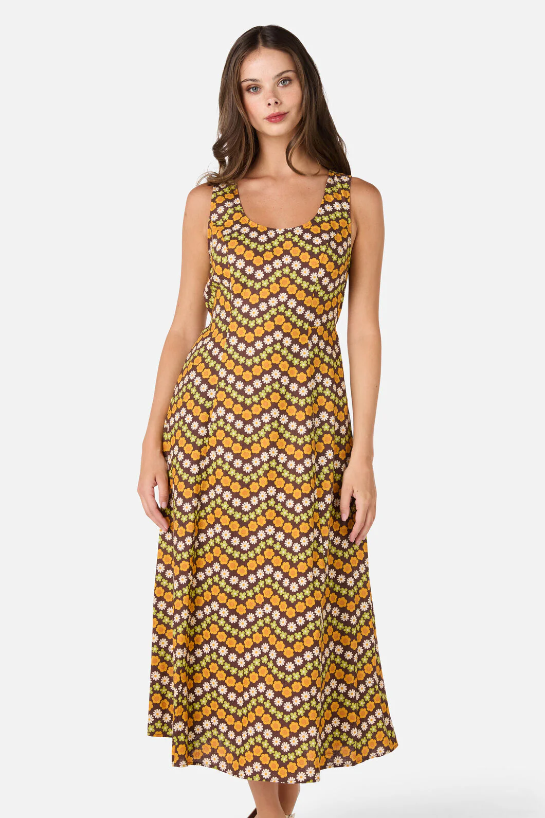 Sally Retro Midi Dress - Image 6