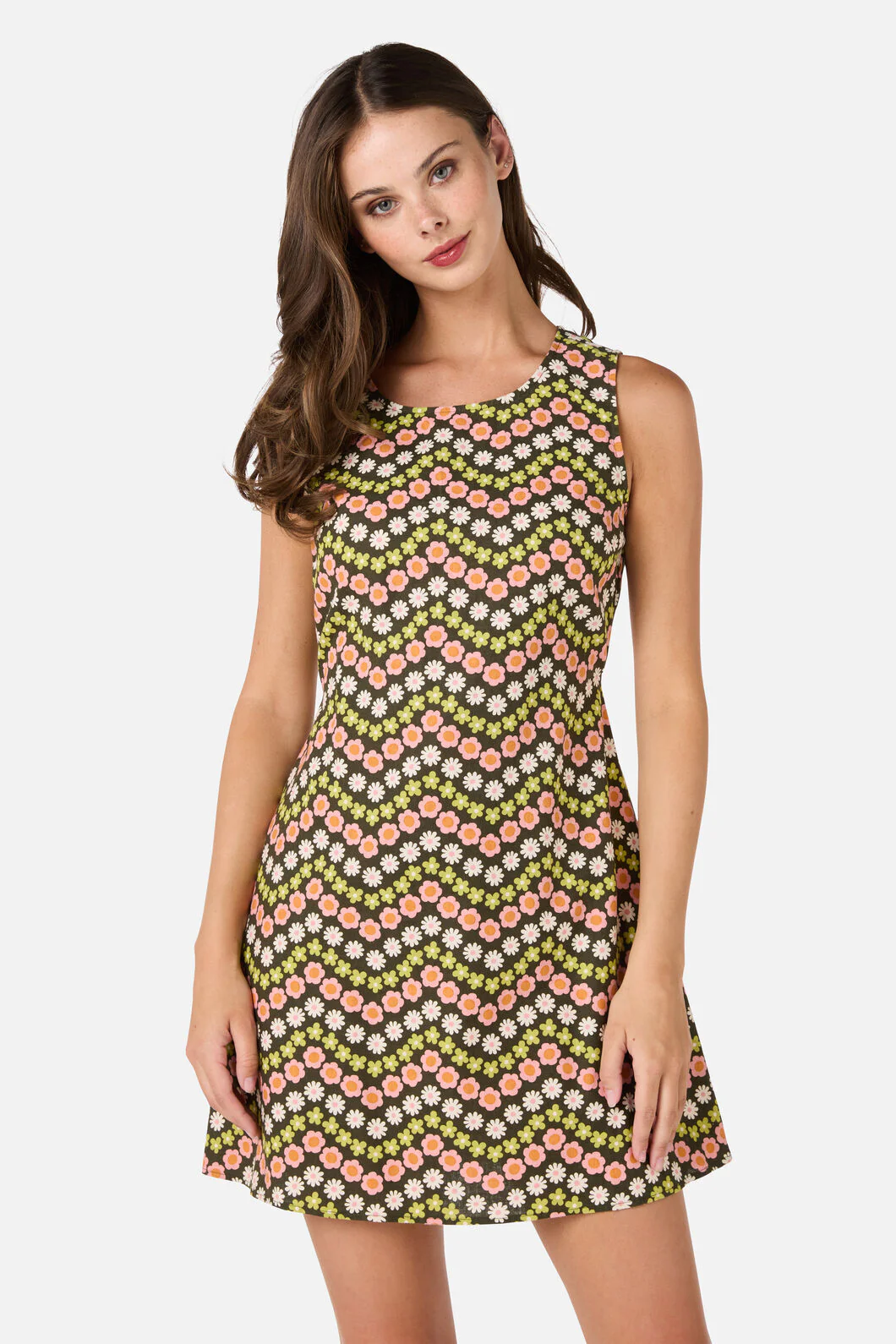 Sally Retro Mini Shift Dress - Image 2
