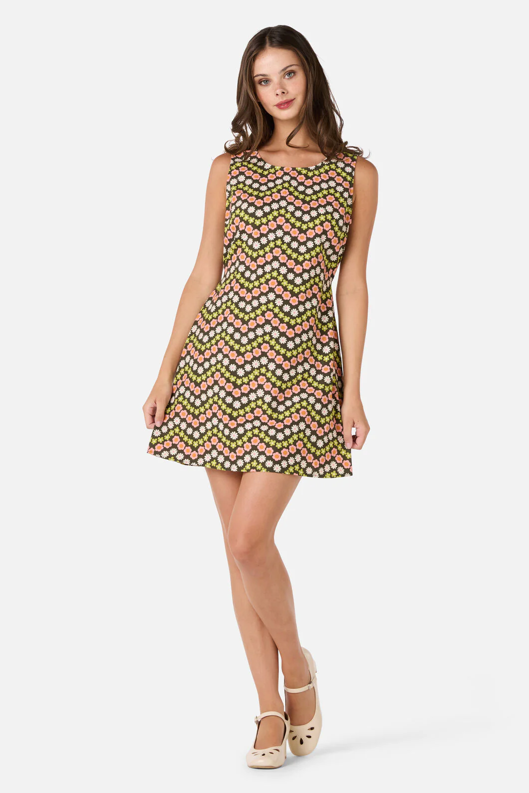 Sally Retro Mini Shift Dress - Image 3