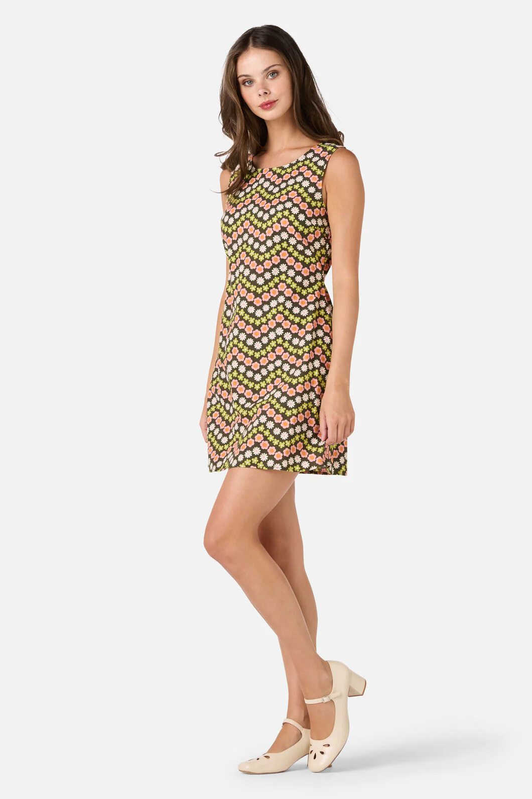 Sally Retro Mini Shift Dress - Image 4