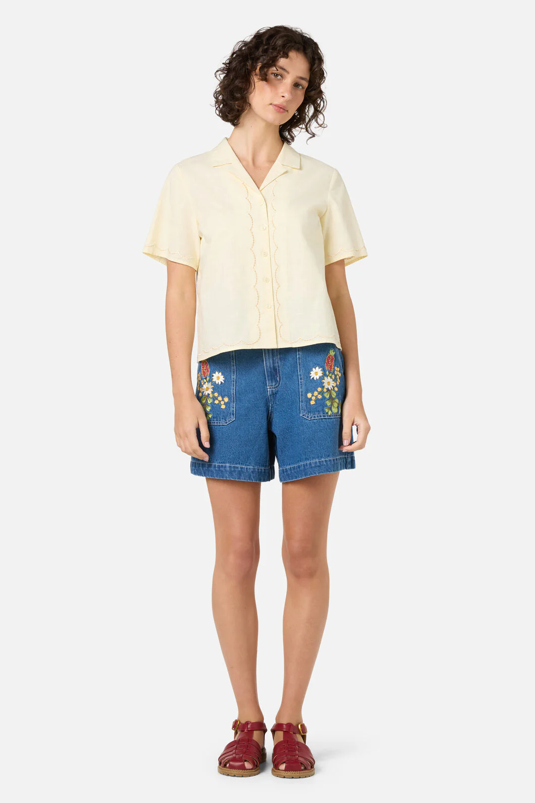 Scallop Trim Summer shirt - Image 3