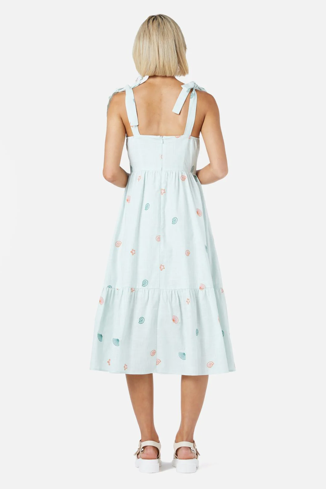 Shells Emb Midi Dress - Image 4