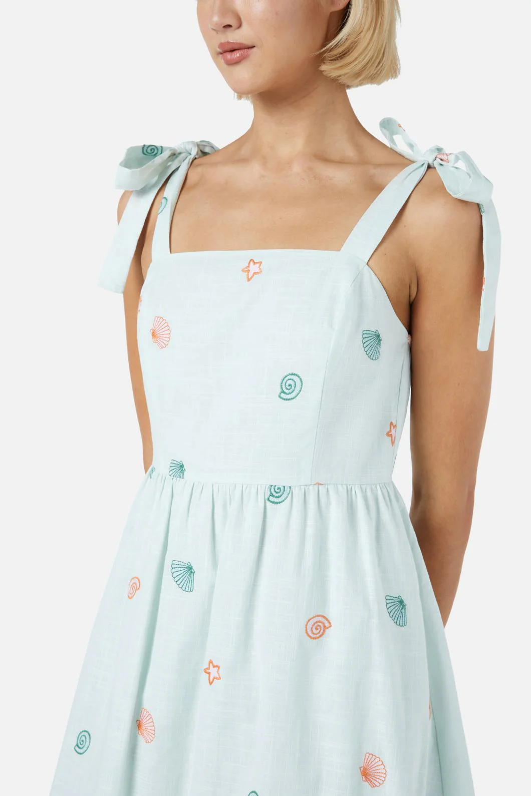 Shells Emb Midi Dress - Image 5