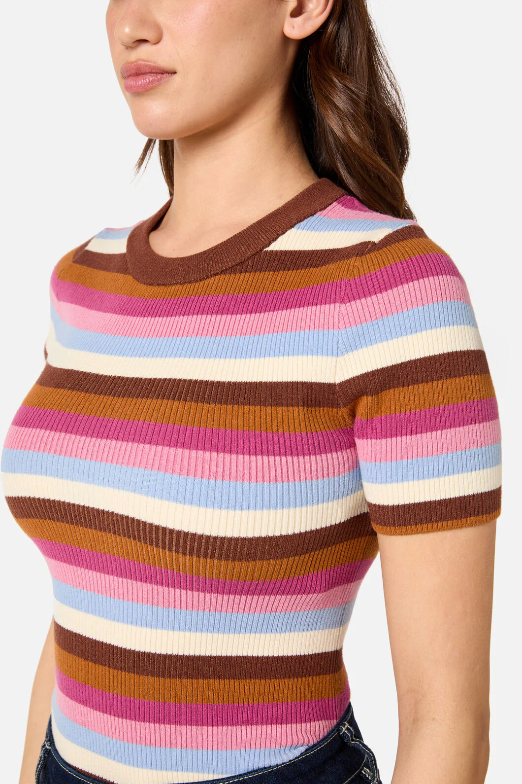 Skye Stripe Rib Knit Top - Image 6