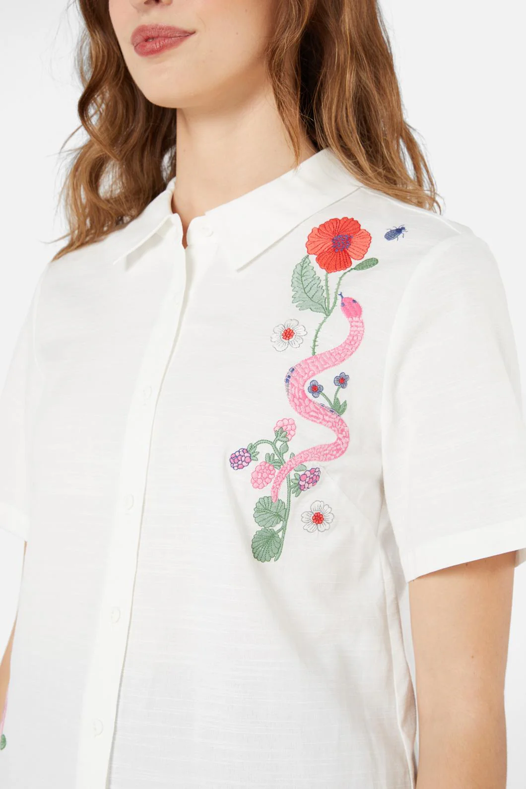Snake Emb Blouse - Image 6