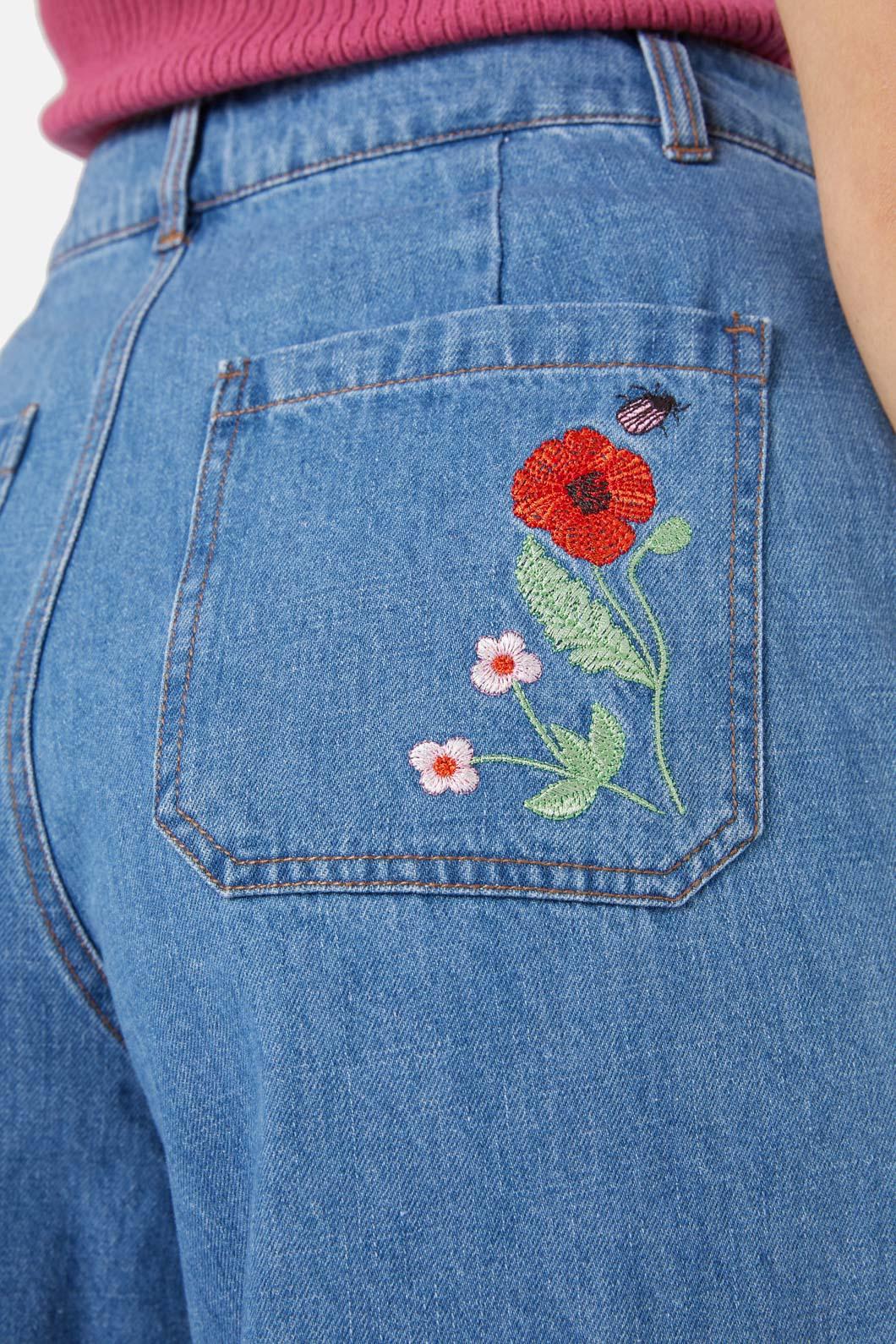 Snake Embroidered Jean - Image 8