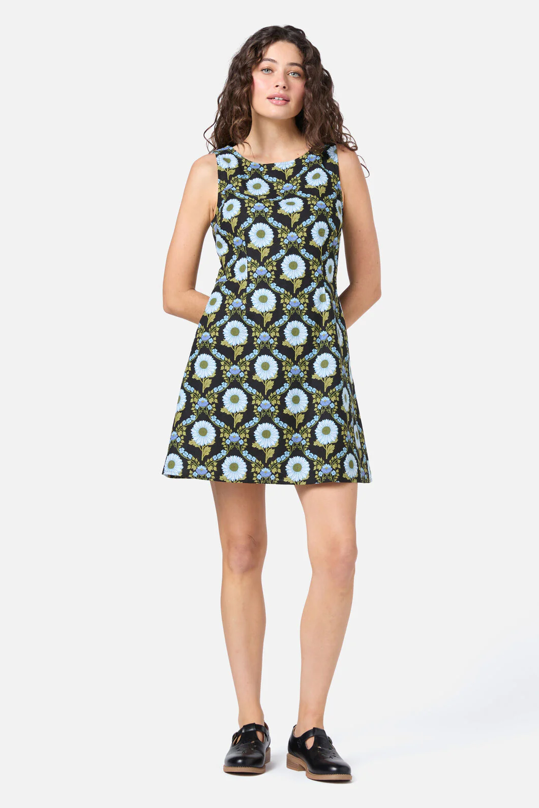 Sunflower Mini Shift Dress - Image 4