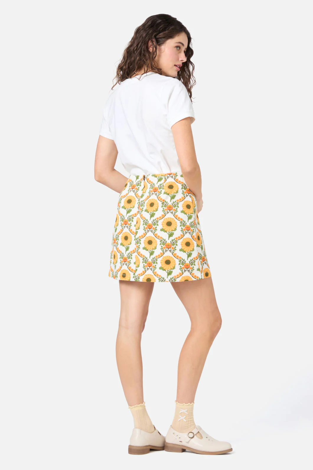 Sunflower Mini Skirt - Image 6